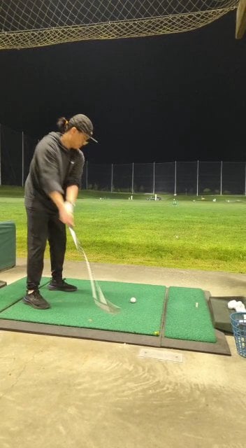 First time at the driving range
